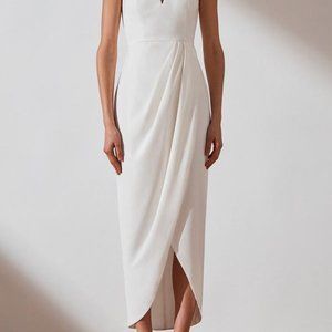 Bustier Draped Maxi Dress (NWT)